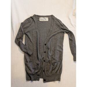 Simple bellerose authentics dark gray long cardigan size 2 cotton wool‎ blend